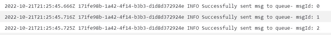 Cloudwatch logs for sending messages to SQS