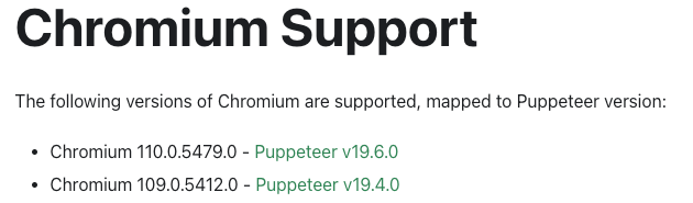 Screenshot from Chromium support page